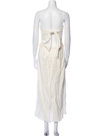 Johanna Ortiz Strapless Midi Length Dress