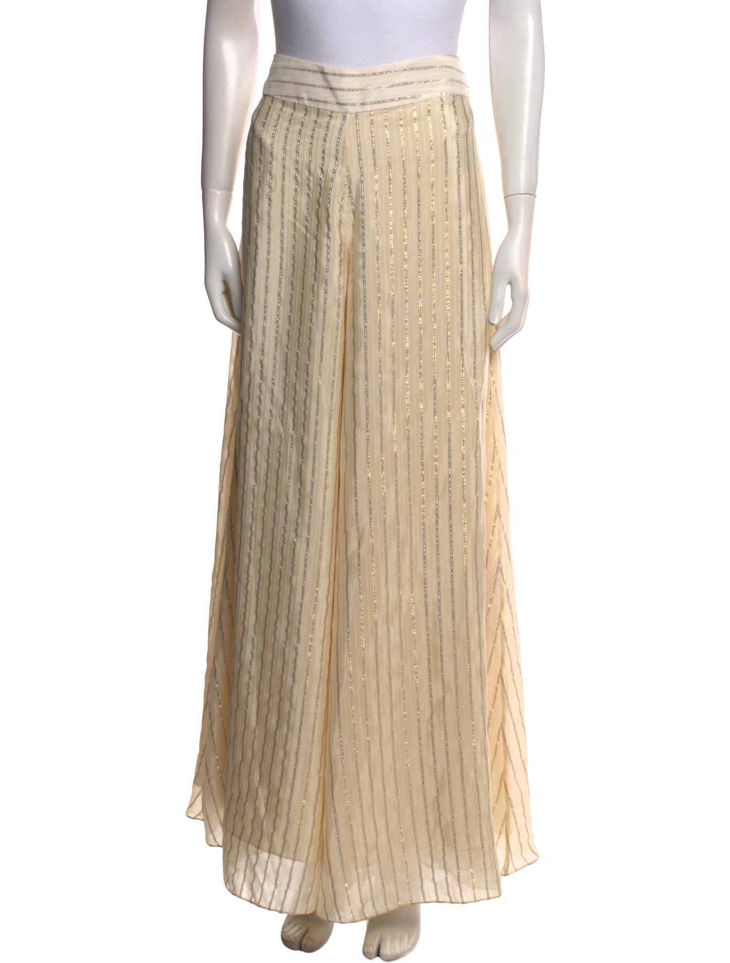 Johanna Ortiz Striped Wide Leg Pants