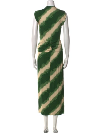 Johanna Ortiz Tie-Dye Print Long Dress