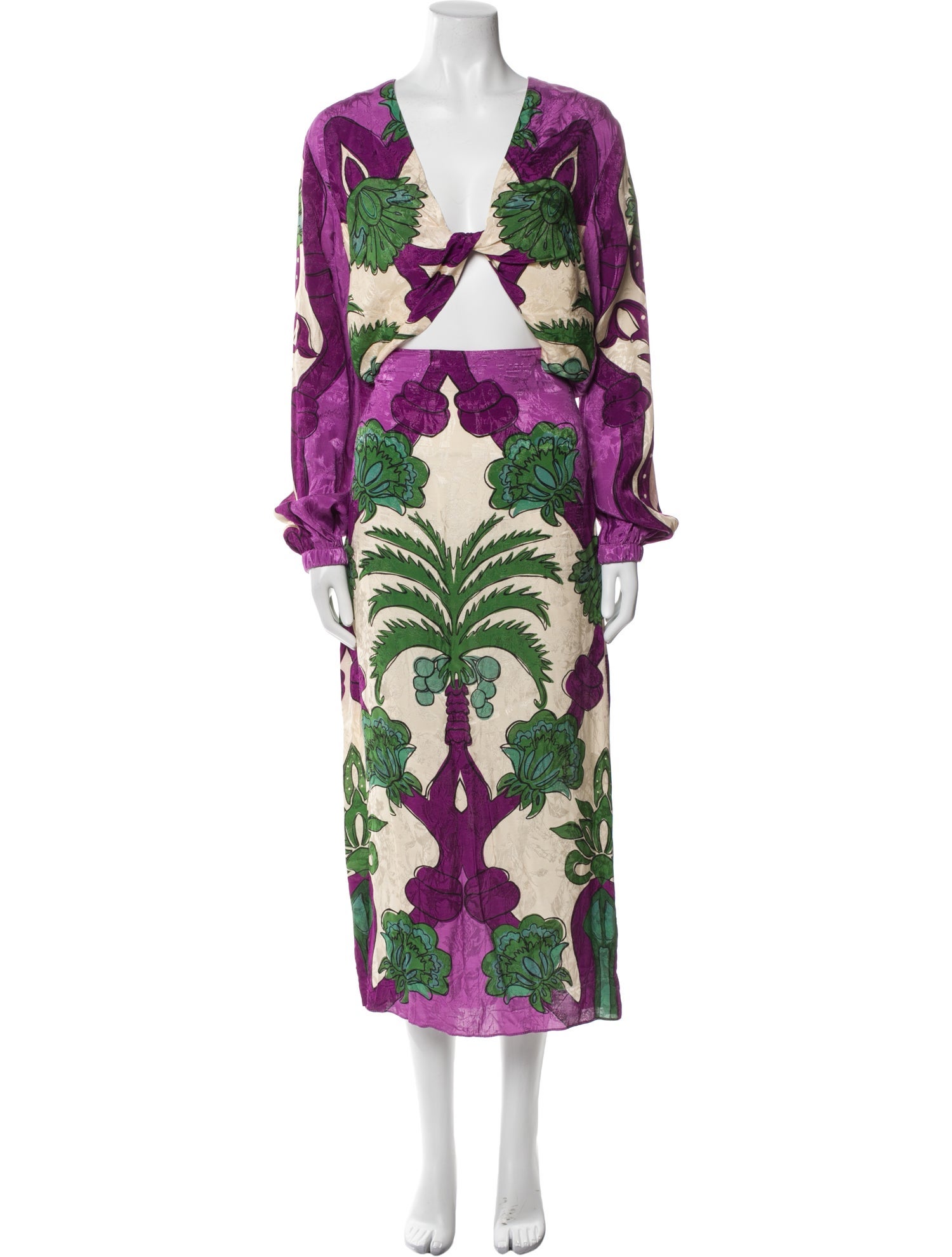 Johanna Ortiz Printed Skirt Set