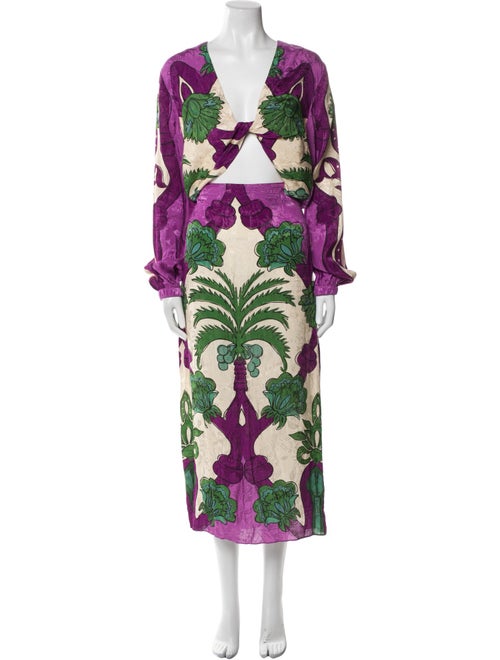 Johanna Ortiz Printed Skirt Set