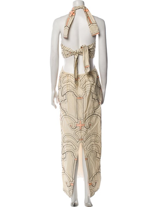 Johanna Ortiz Printed Long Dress