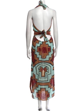 Johanna Ortiz Linen Long Dress