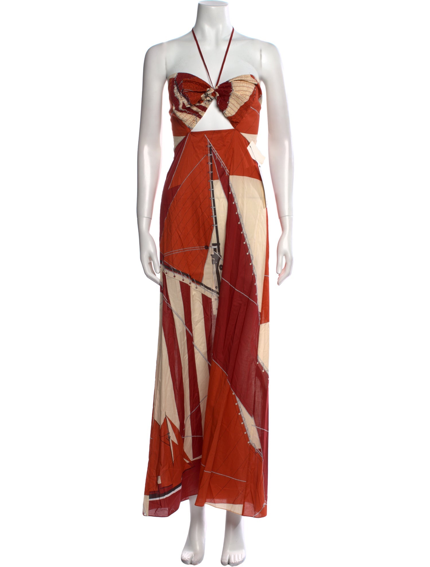 Johanna Ortiz Printed Long Dress