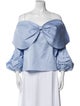 Johanna Ortiz Off-The-Shoulder Three-Quarter Sleeve Blouse