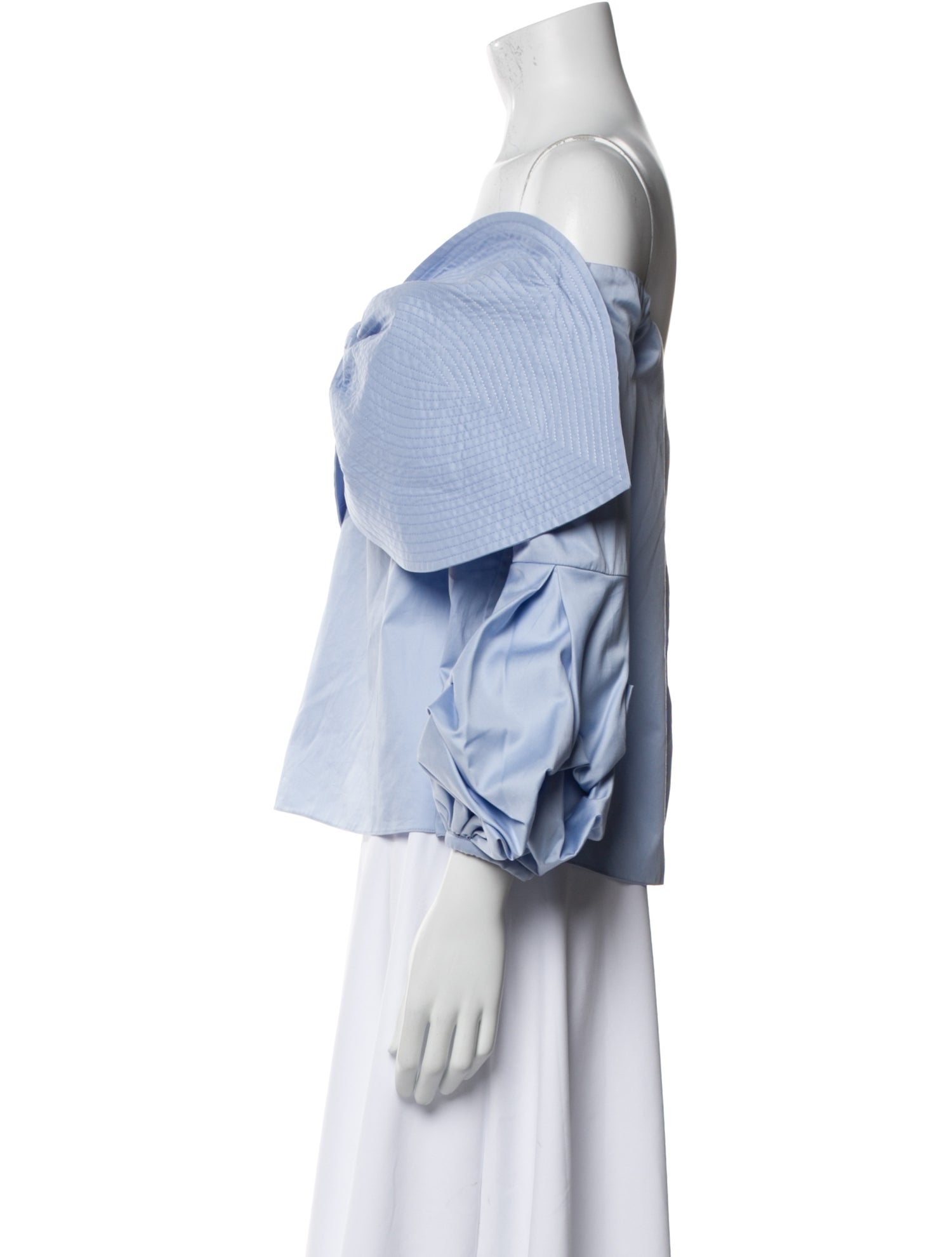 Johanna Ortiz Off-The-Shoulder Three-Quarter Sleeve Blouse