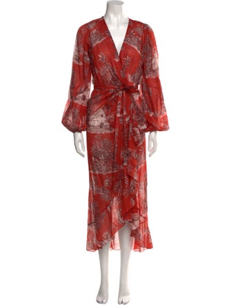 Johanna Ortiz Floral Print Long Dress