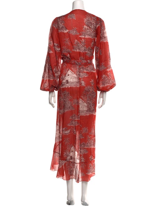 Johanna Ortiz Floral Print Long Dress