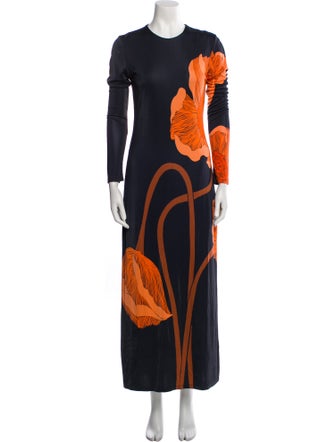 Johanna Ortiz Printed Long Dress