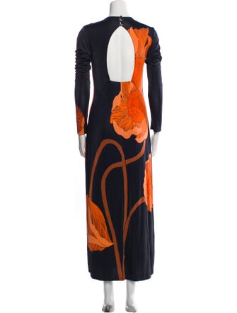 Johanna Ortiz Printed Long Dress