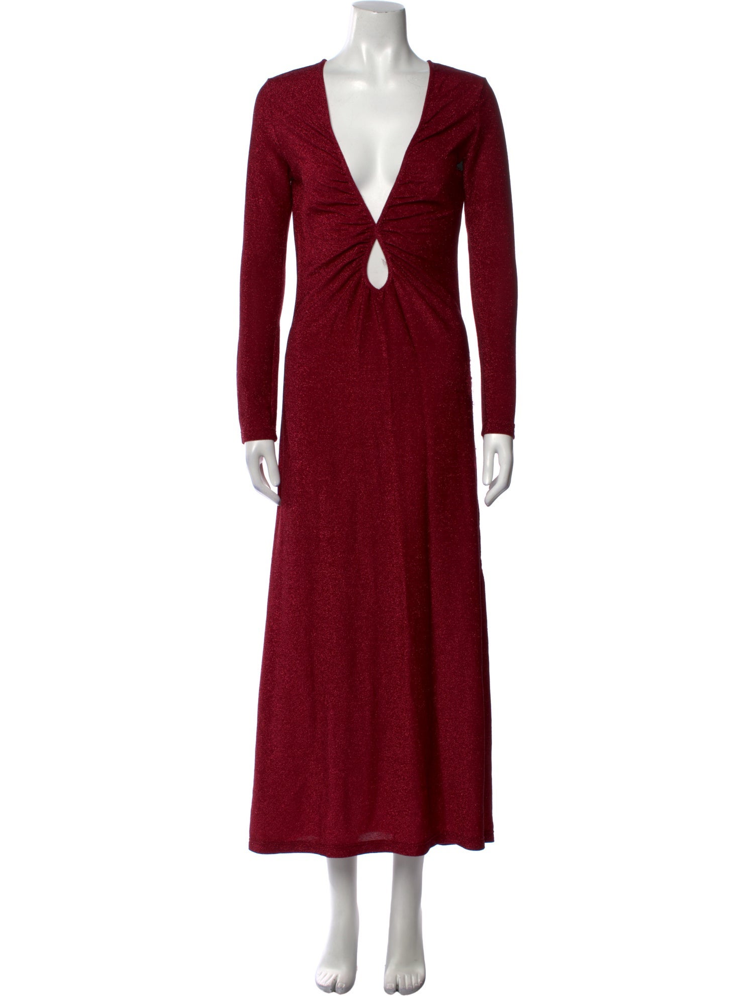 Johanna Ortiz V-Neck Long Dress