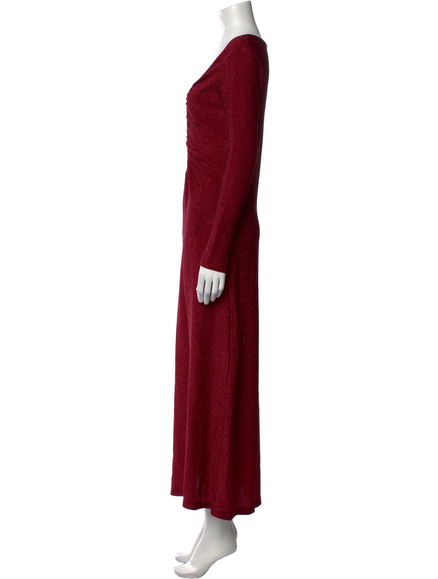 Johanna Ortiz V-Neck Long Dress
