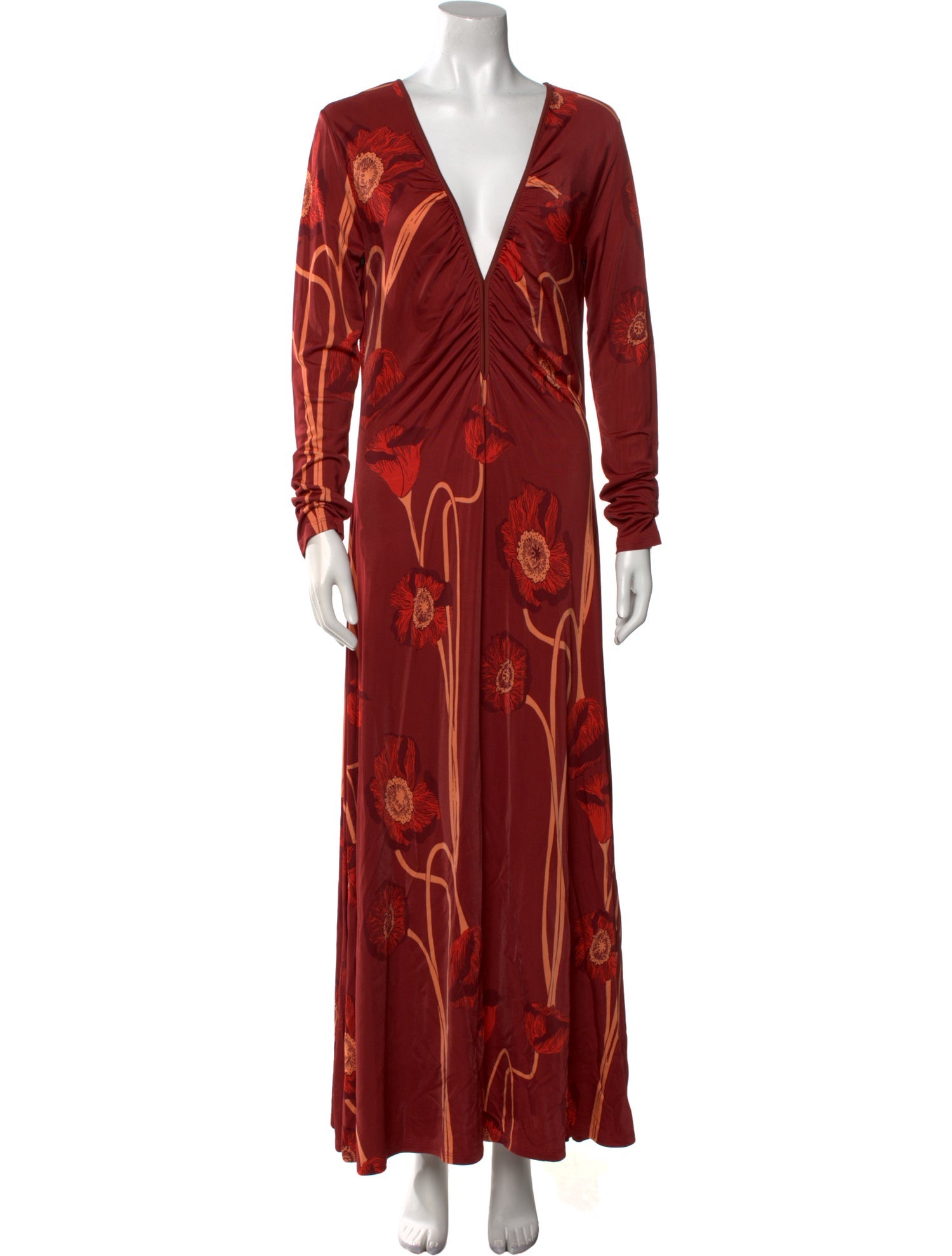 Johanna Ortiz Floral Print Long Dress