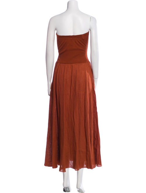 Johanna Ortiz Linen Midi Length Dress