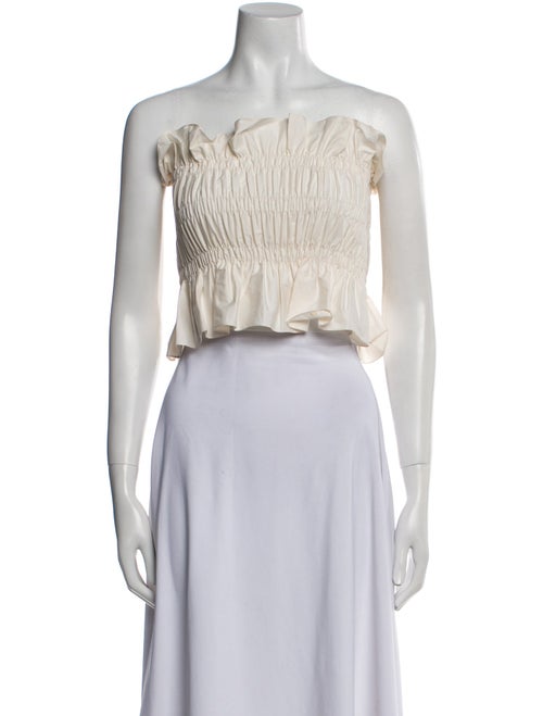 Johanna Ortiz Strapless Crop Top