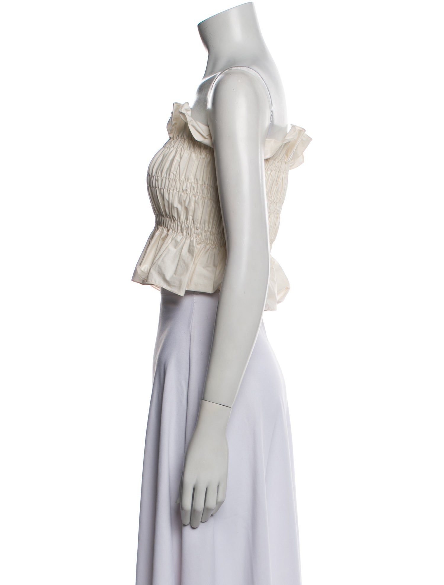 Johanna Ortiz Strapless Crop Top