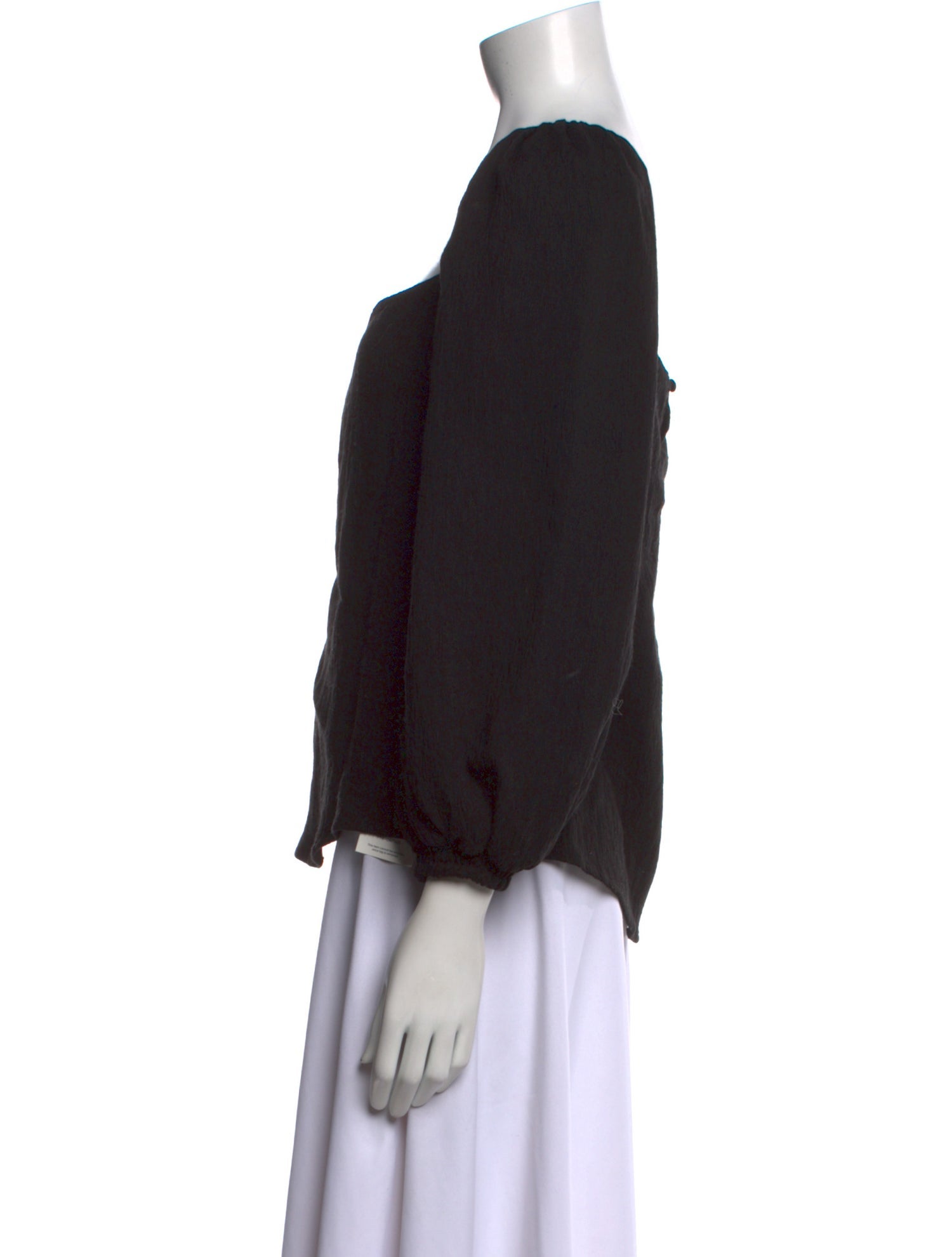 Johanna Ortiz Square Neckline Three-Quarter Sleeve Blouse