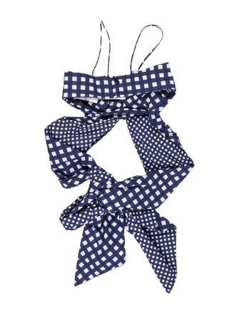 Johanna Ortiz Polka Dot Print Square Neckline Bodysuit