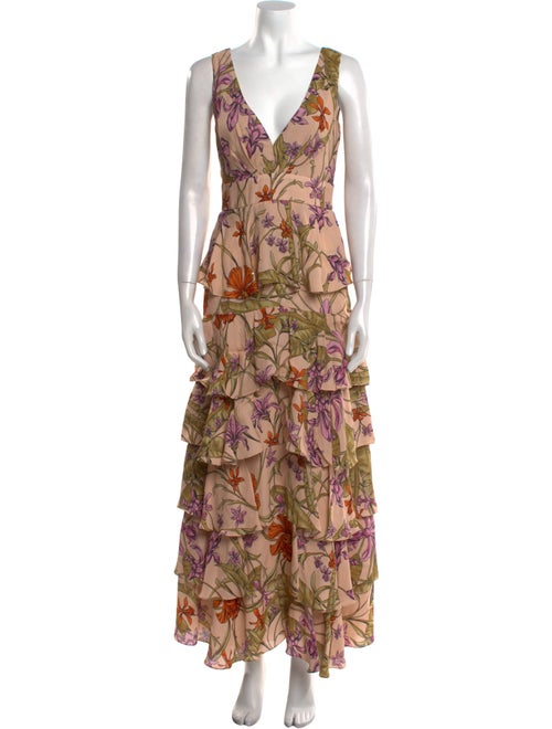 Johanna Ortiz Floral Print Long Dress