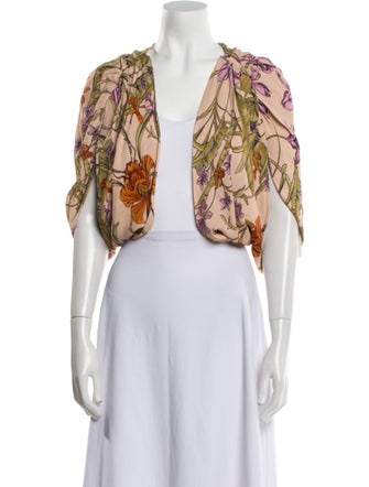 Johanna Ortiz Floral Print Bolero