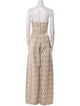 Johanna Ortiz Printed Strapless Jumpsuit