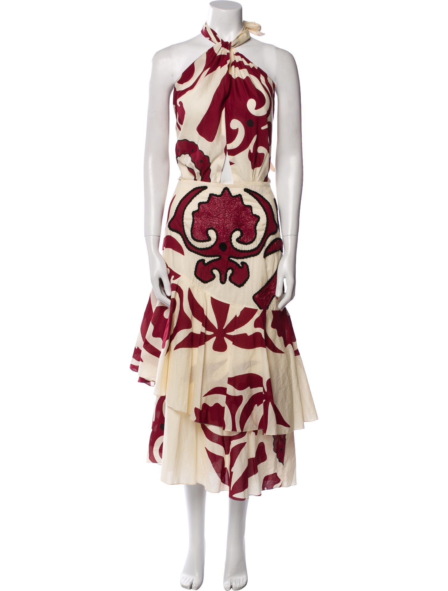 Johanna Ortiz Printed Long Dress