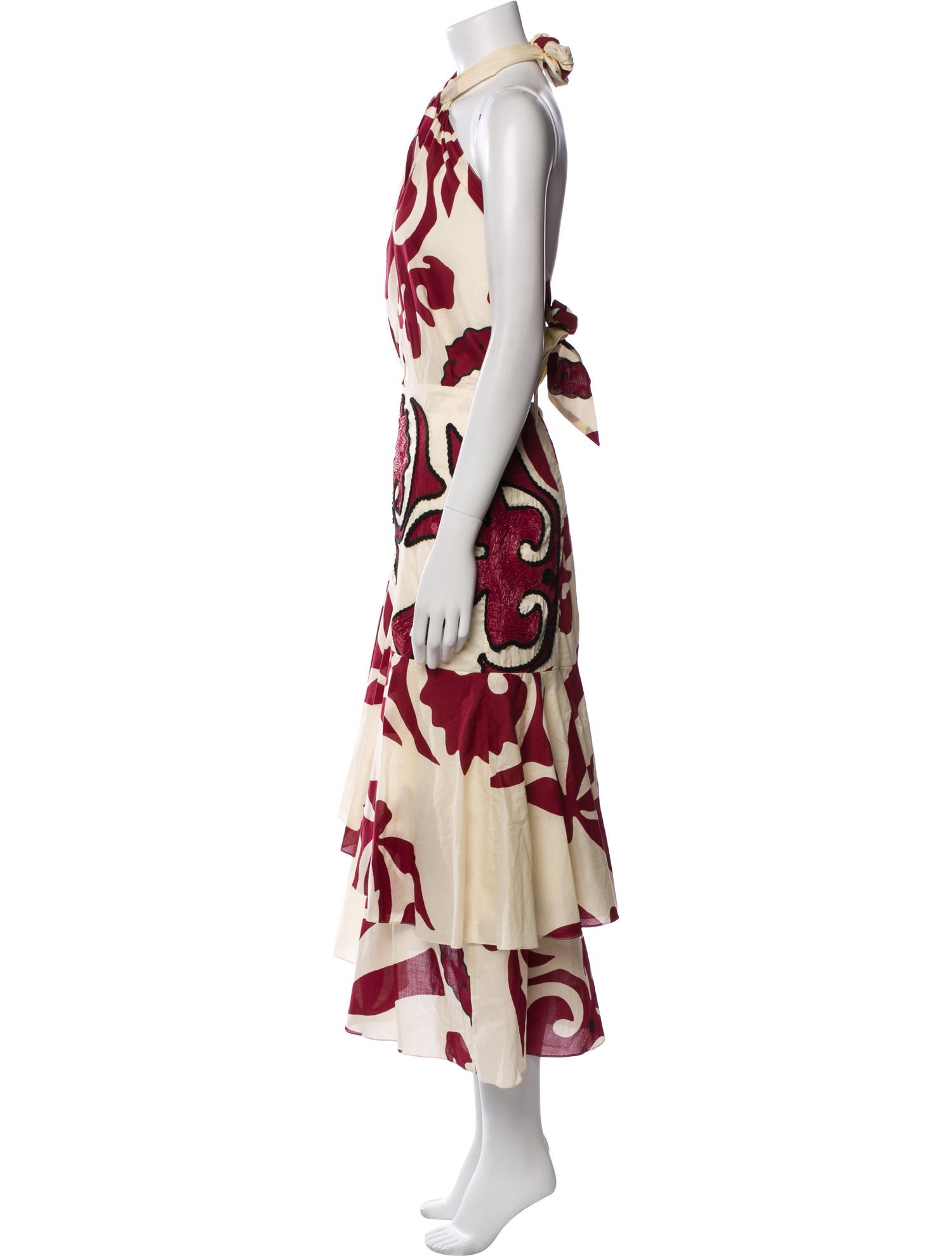 Johanna Ortiz Printed Long Dress
