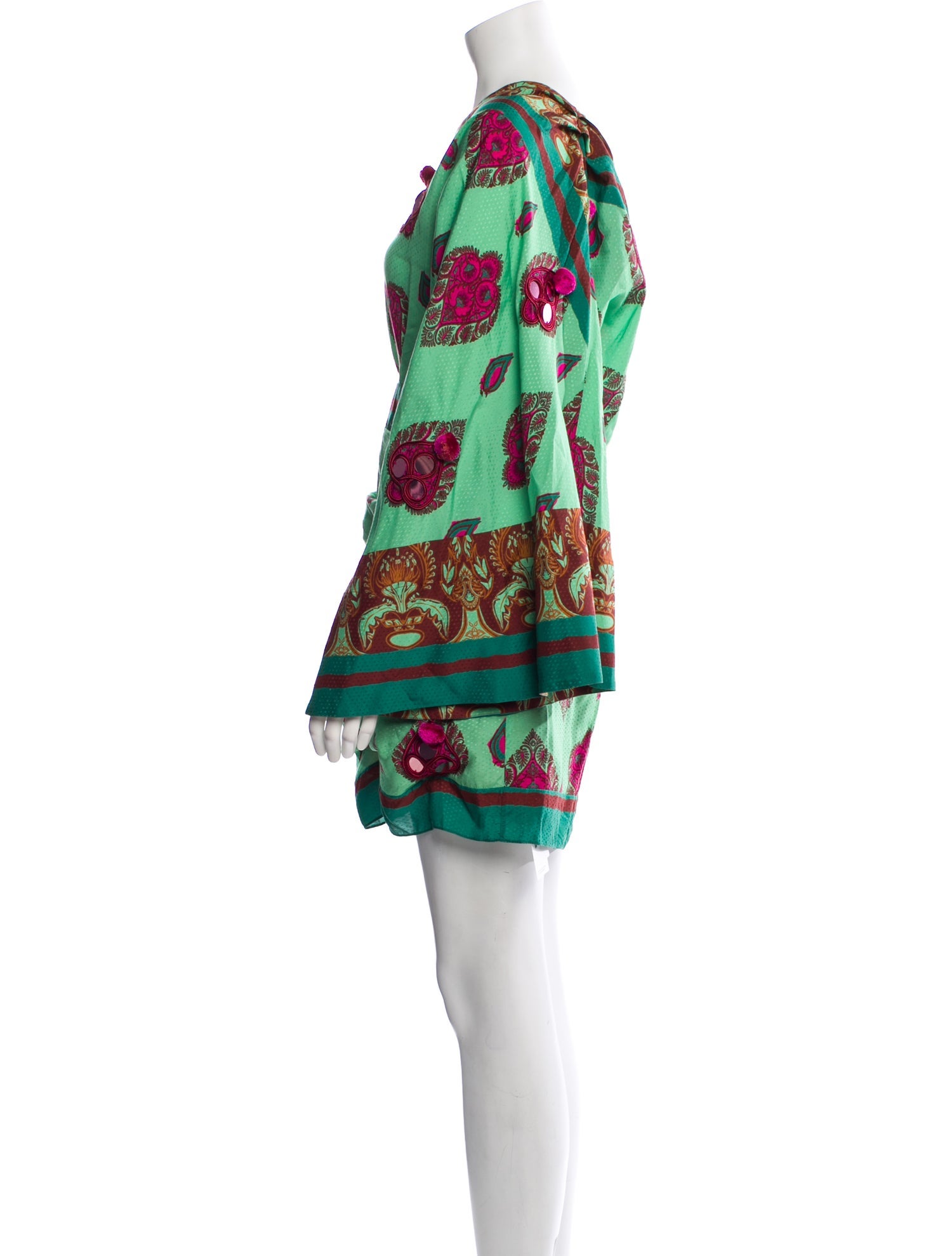 Johanna Ortiz Printed Mini Dress