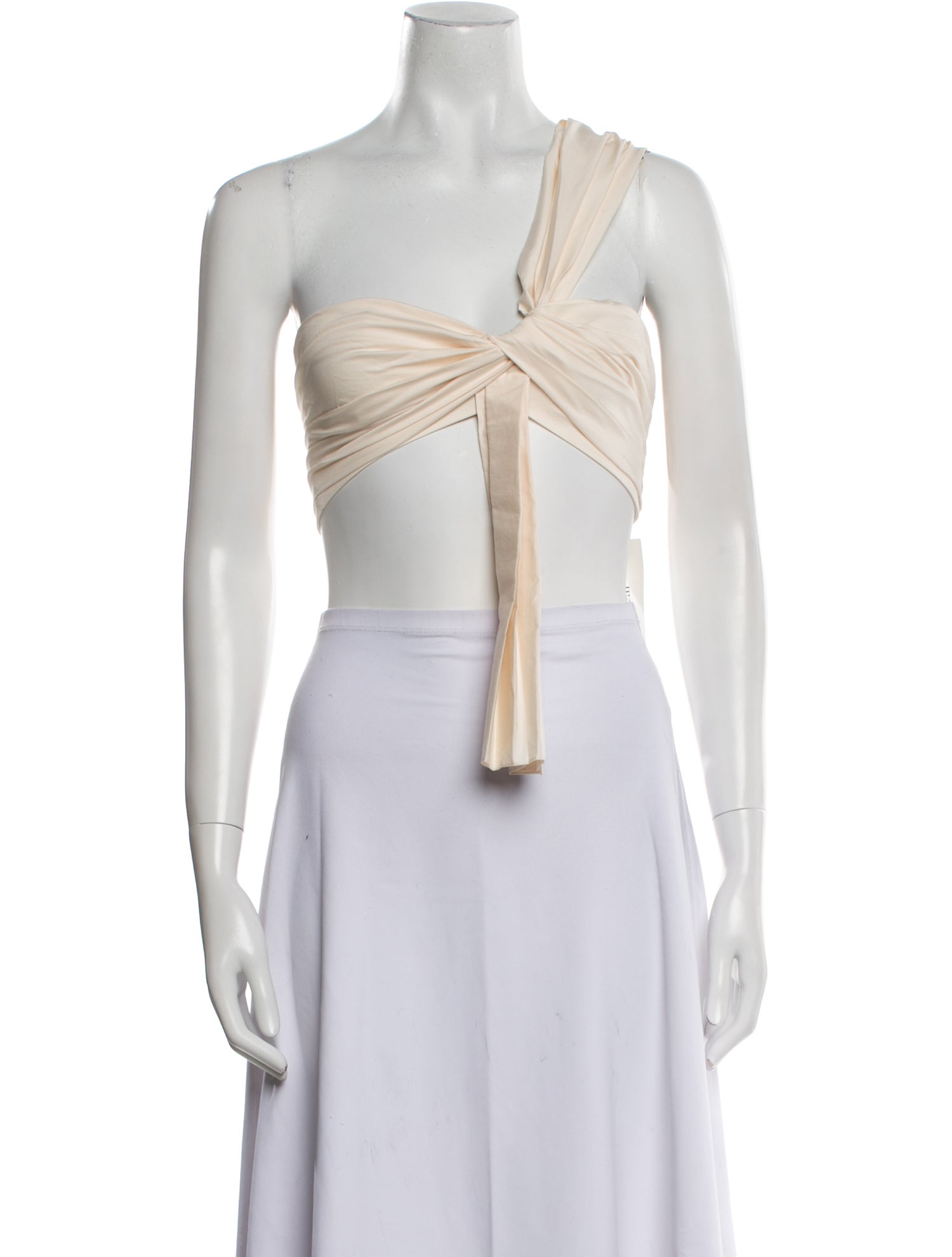 Johanna Ortiz One-Shoulder Sleeveless Crop Top w/ Tags