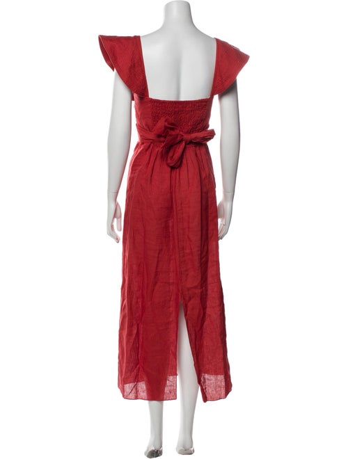 Johanna Ortiz V-Neck Long Dress