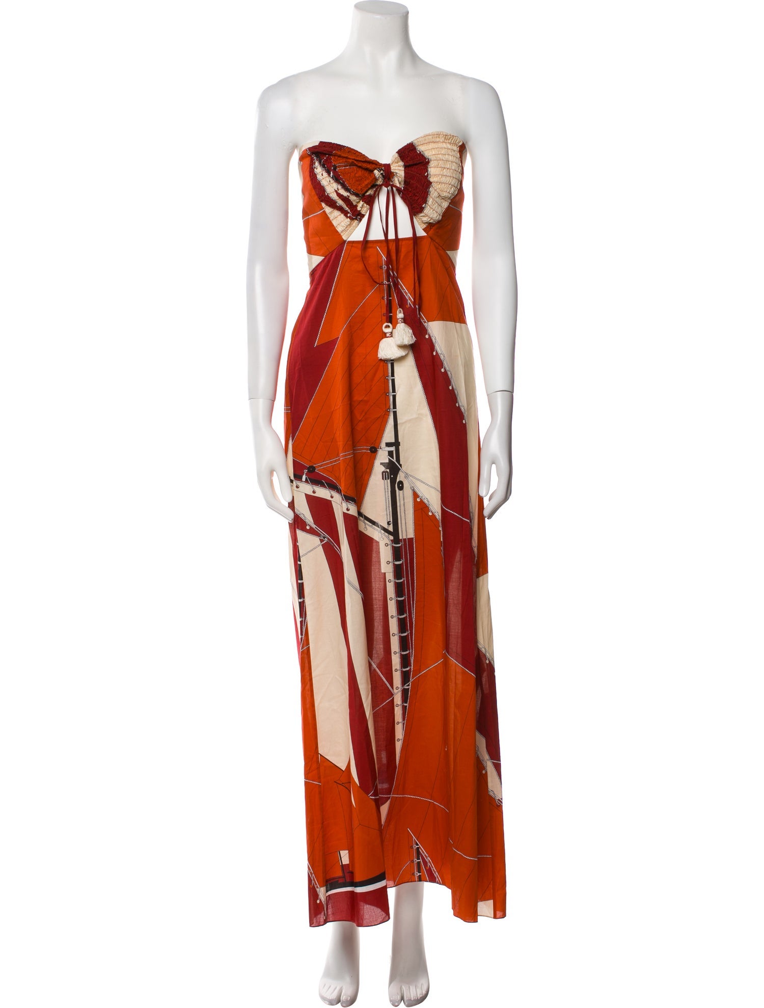 Johanna Ortiz Printed Long Dress