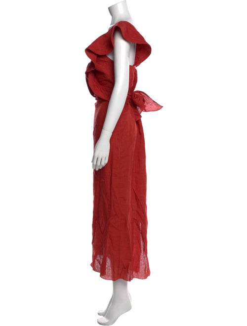 Johanna Ortiz V-Neck Long Dress