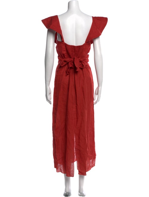 Johanna Ortiz V-Neck Long Dress