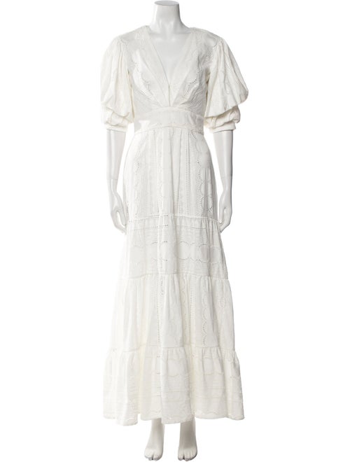 Johanna Ortiz V-Neck Long Dress