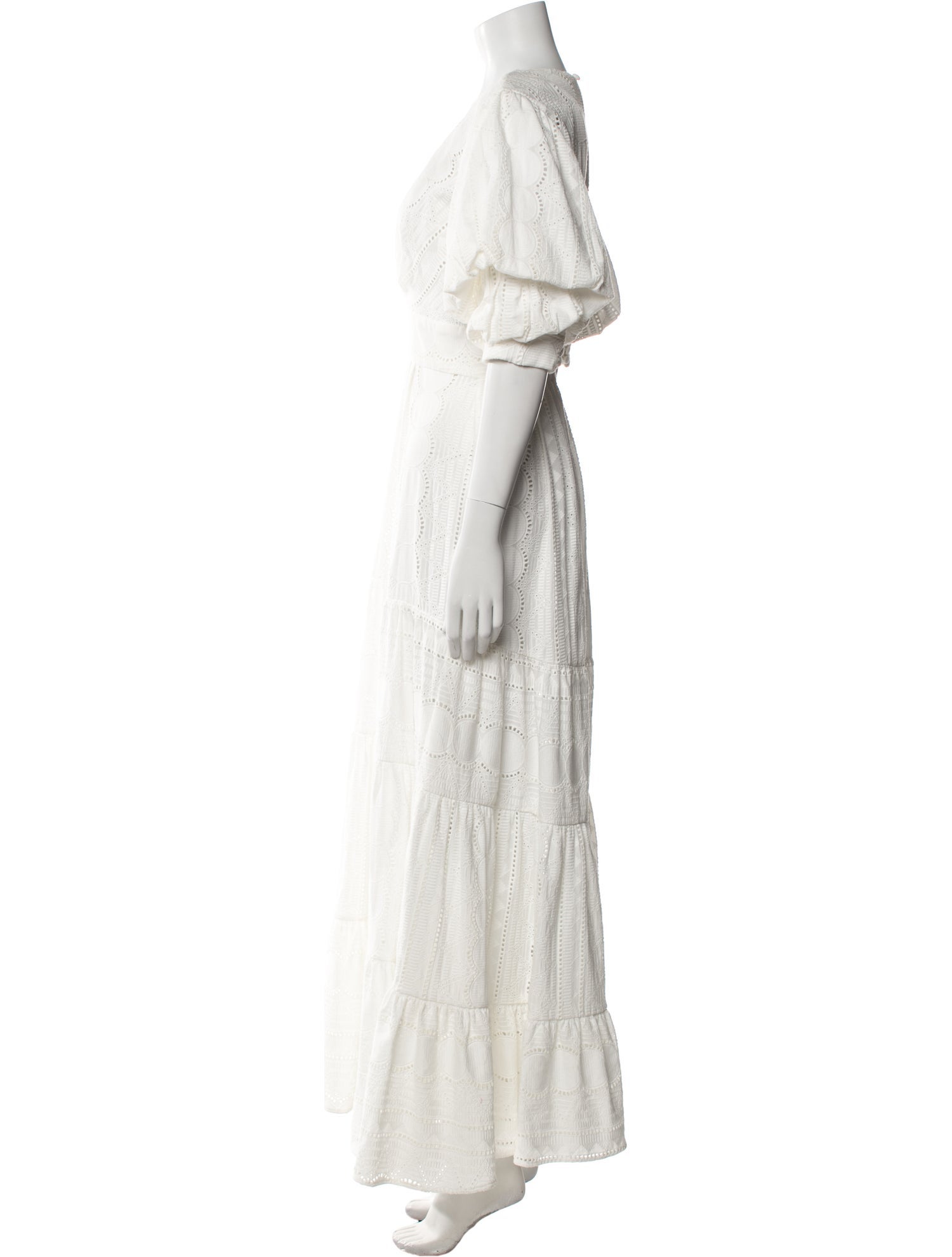 Johanna Ortiz V-Neck Long Dress