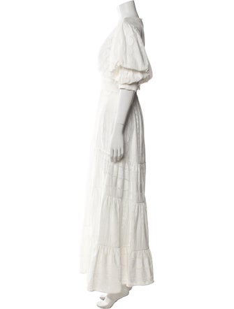 Johanna Ortiz V-Neck Long Dress