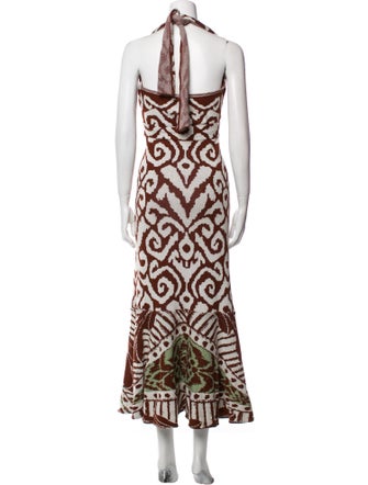 Johanna Ortiz Printed Long Dress
