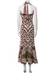 Johanna Ortiz Printed Long Dress