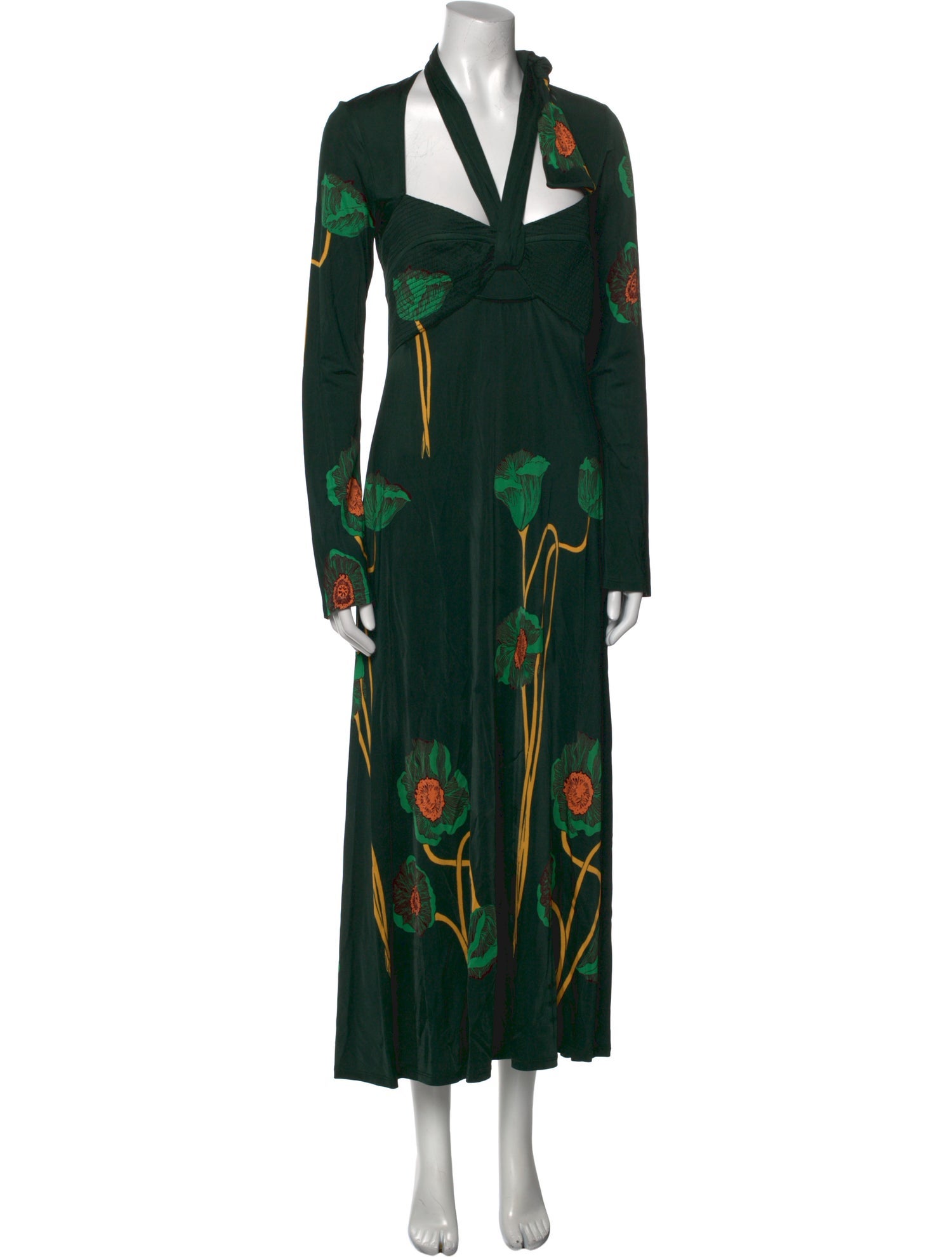 Johanna Ortiz Silk Midi Length Dress