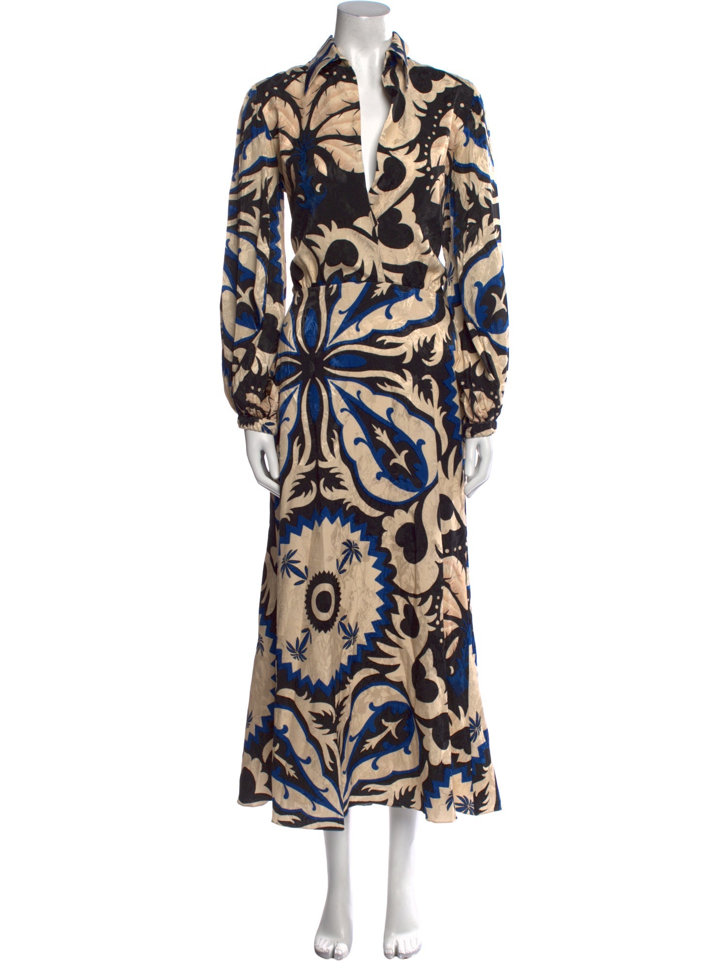 Johanna Ortiz Silk Long Dress