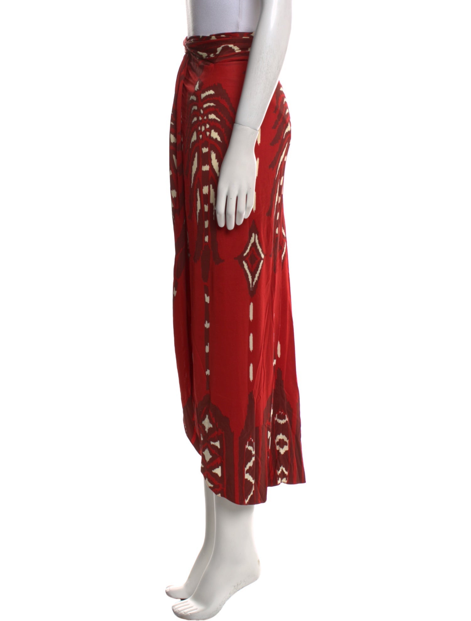 Johanna Ortiz Printed Midi Length Skirt