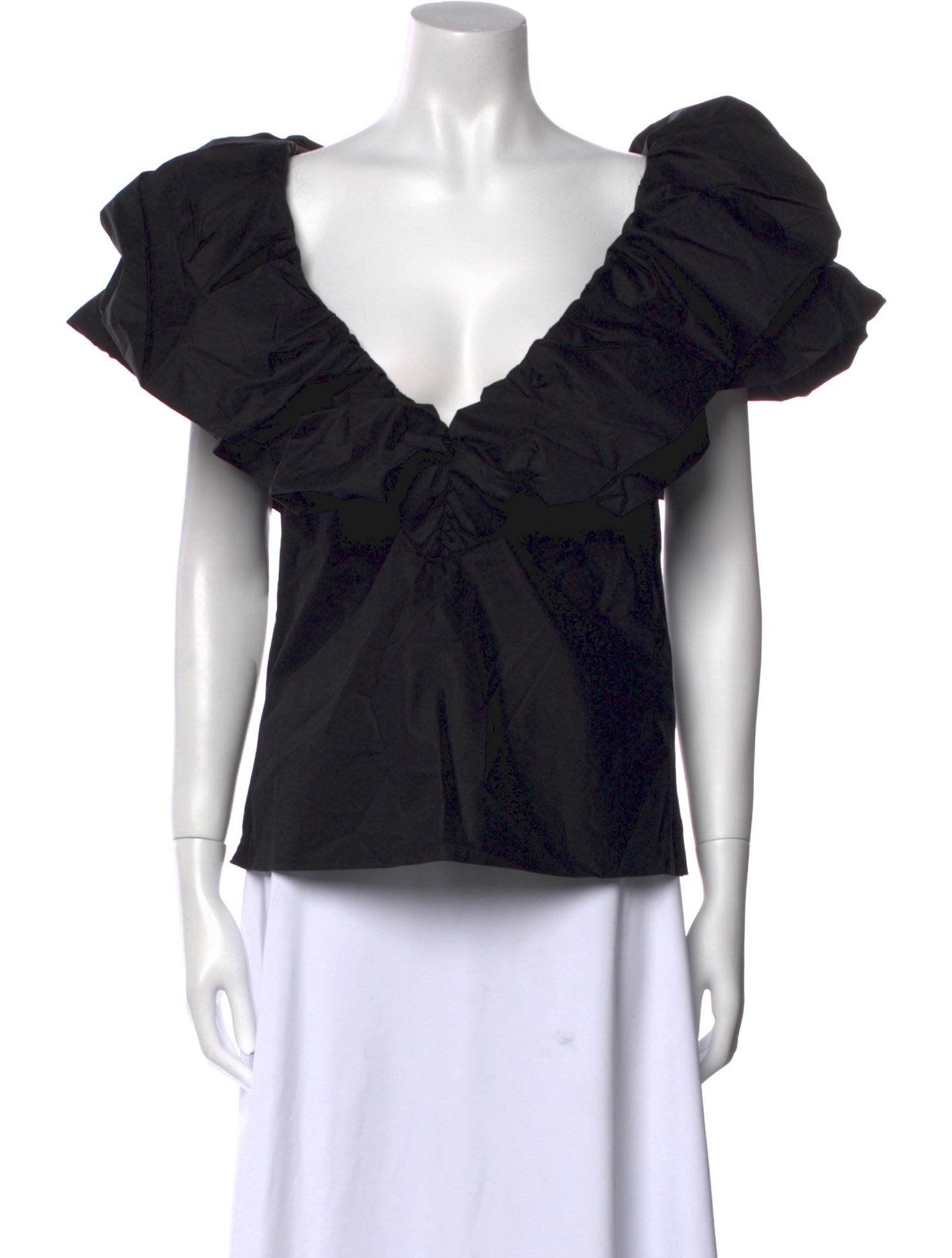 Johanna Ortiz V-Neck Short Sleeve Top