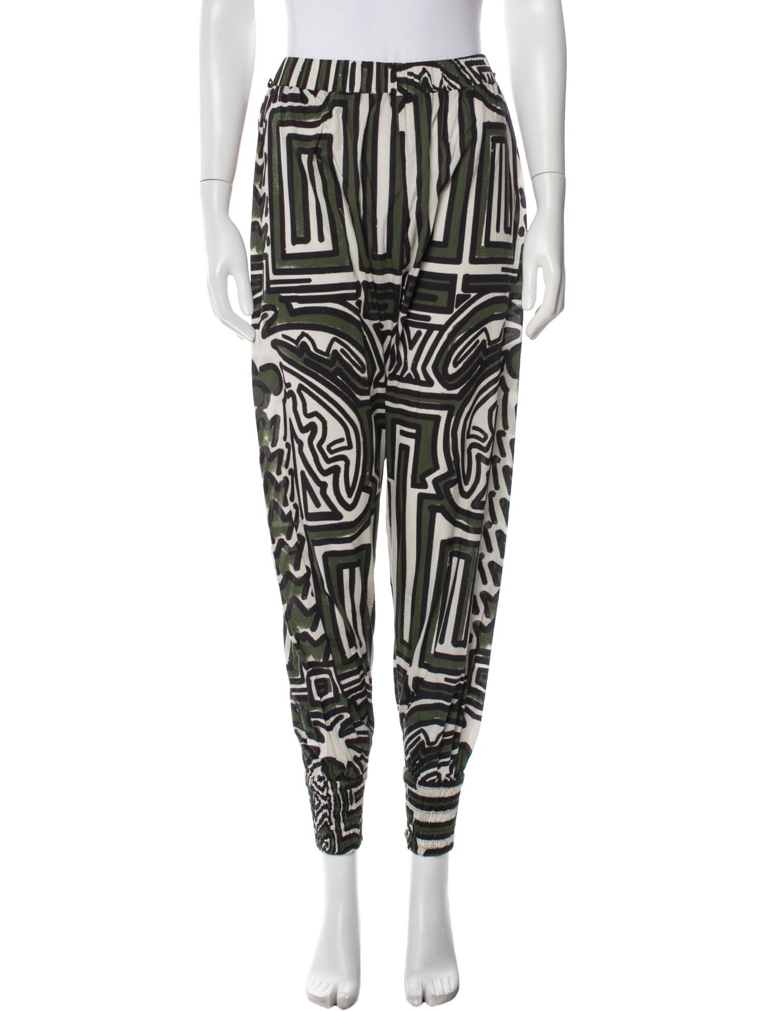 Johanna Ortiz Printed Skinny Leg Pants