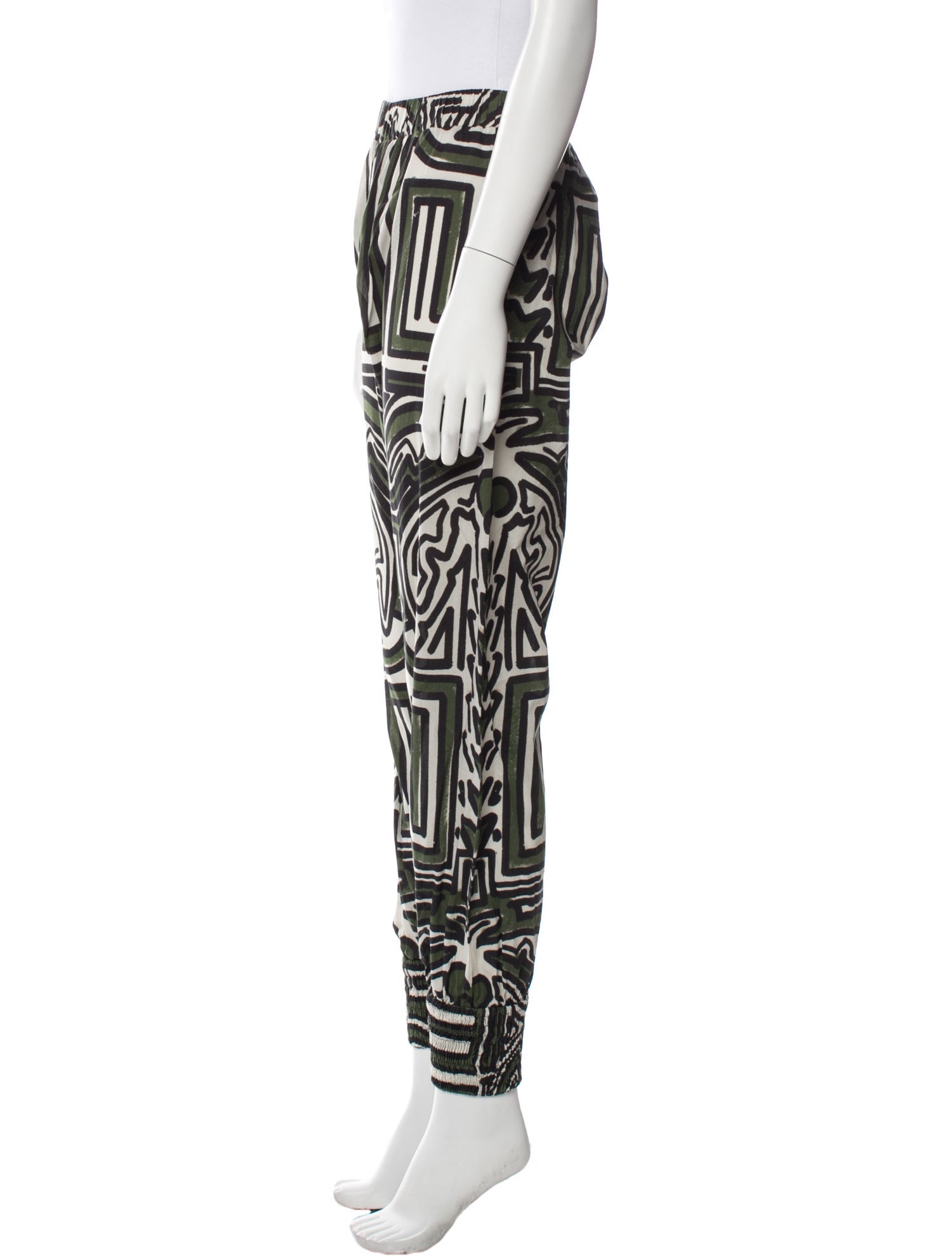 Johanna Ortiz Printed Skinny Leg Pants