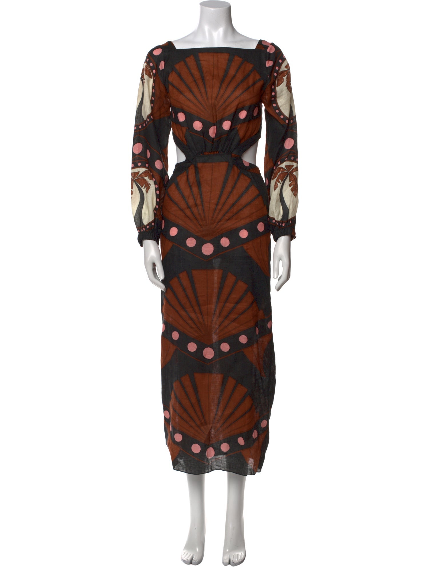 Johanna Ortiz Printed Long Dress