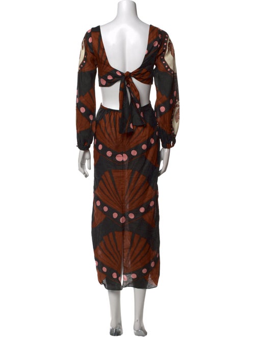 Johanna Ortiz Printed Long Dress