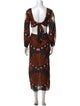 Johanna Ortiz Printed Long Dress