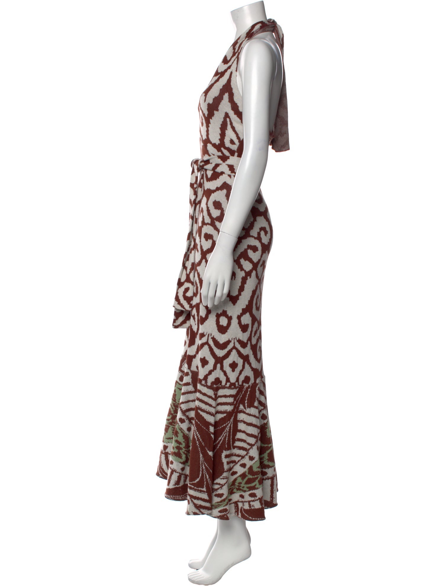 Johanna Ortiz Printed Long Dress