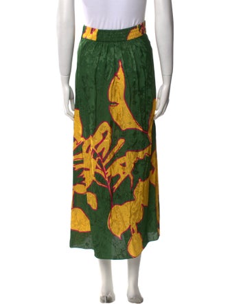 Johanna Ortiz Silk Midi Length Skirt