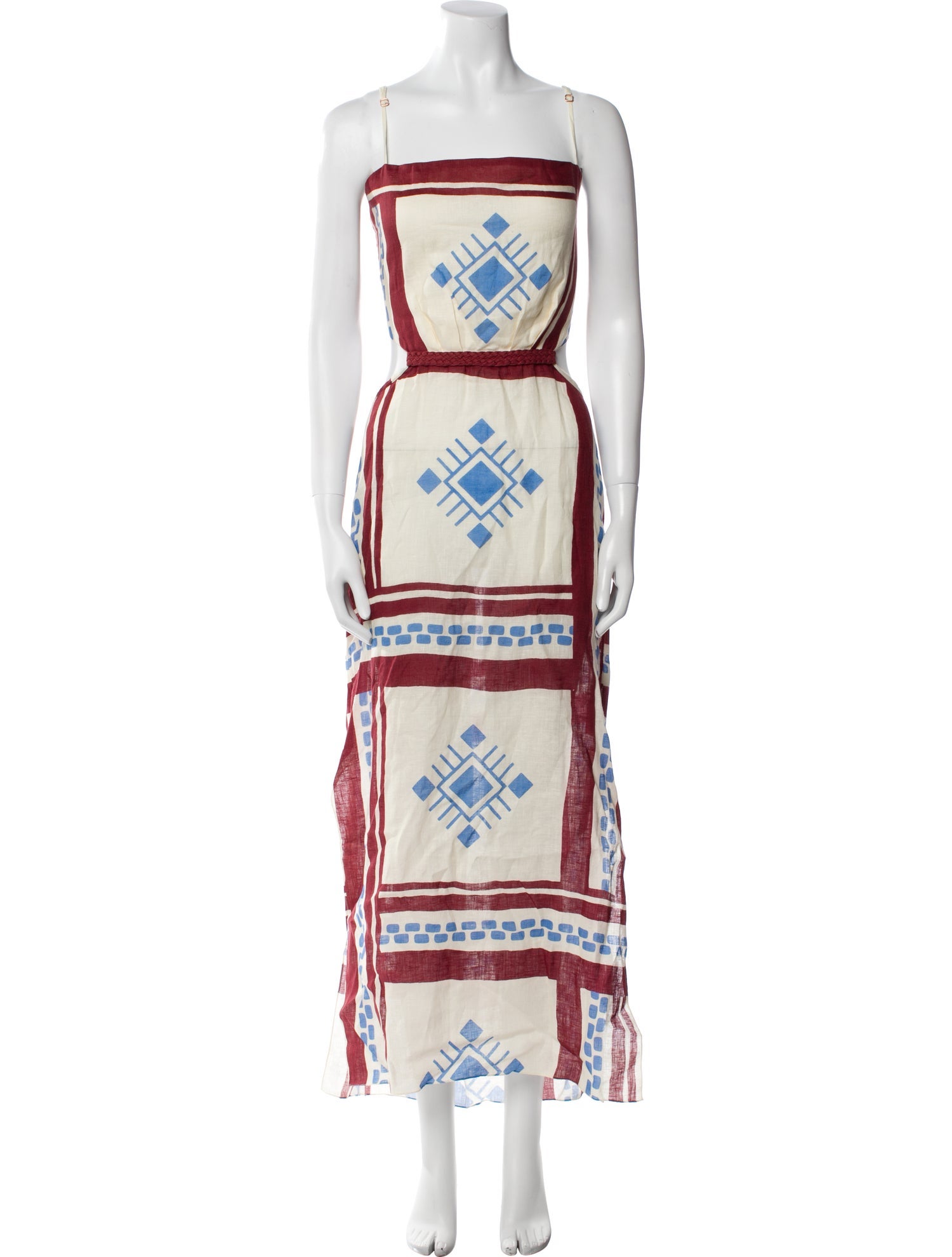 Johanna Ortiz Linen Long Dress